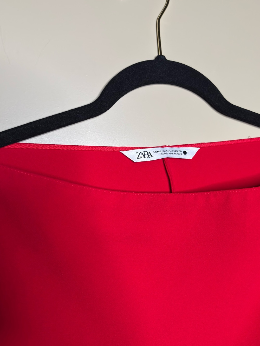 Zara Vibrant Red Asymmetrical Draped Set - Picture 2 of 6